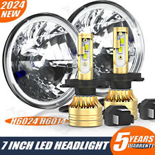 For Plymouth Barracuda Cuda Duster 340 7 Inch Led Round Headlights Hilo Beam