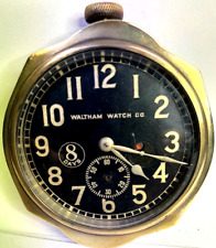Warner Autometer Packard Brass Waltham Clock For Top Of Speedometer