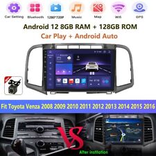Apple Carplay For Toyota Venza 2008-2016 Android 12 Gps Radio Car 8g128g Stereo