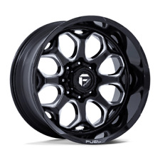 20x10 Fuel Fc862 Scepter Gloss Black Milled Wheels 8x6.5 -18mm Set Of 4