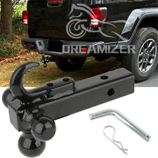 For Jeep Wrangler Compass Trailer Hitch Tri Ball Hook Mount 2 Receiver Class 3