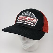 Weather Guard Truck Boxes Work Crew Black Red Trucker Mesh Adjustable Hat Cap