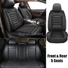 For Honda Car 5-seat Covers Waterproof Pu Leather Front Rear Full Set Cushion