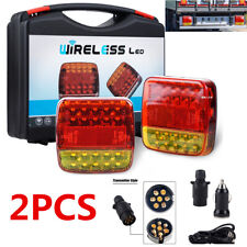 Wireless Led Rear Tail Lights Battery Operated Usb Magnetic Tow Towing Trailer