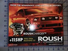 2005 2006 Ford Mustang Gt Roush Supercharger Brochure Sheet
