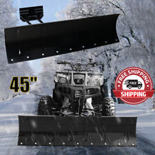 For Atv Utv Truck Pickup Snow Plow Adjustable 45 Steel Push Blade Universal Kit