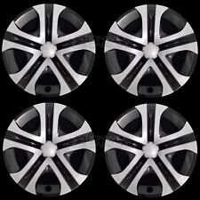 4 Silver Black 2013-2018 Toyota Rav4 Le 17 Hub Caps Full Rim R17 Wheel Covers