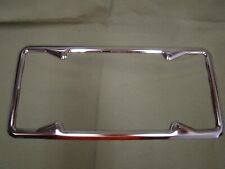 Vintage Style 14in X 6 In 1929-1939 Chrome Steel California License Plate Frames