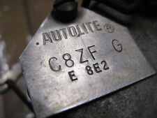 Autolite C8zf G 2-barrel Carburetor Carb C8zf-g Ford Mechanical Choke Assembly