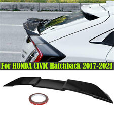 Fits 2017-2021 Honda Civic Hatchback Gloss Black V Style Duckbill Trunk Spoiler