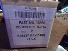 Harley Davidson 74 Trw Pistons .40 Oversized Complete Set