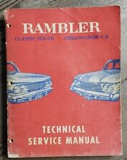 1961 Amc Rambler Classic Ambassador Service Shop Repair Technical Manual Oem