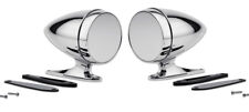 New Mustang Shelby Bullet Style Chrome Mirrors Gt350 Cobra Tiger Gt500 Pair Set
