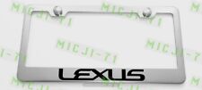 Lexus Letter Stainless Steel License Plate Holder Frame Rust Free W Bolt Caps