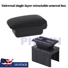 Car Armrest Center Console Elbow Arm Rest Box Storage Base Universal Us Stock