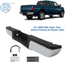 For 2008-2016 Ford F250 F350 F450 Super Duty Chrome Steel Rear Bumper Assembly