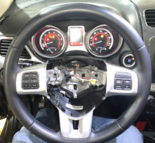 2015 2016 2017 Dodge Journey Oe Steering Wheel Black Leather U-connect