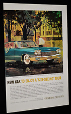 1960 Cadillac Coupe Deville Original Vintage Advertisement Print Ad-60 De Ville