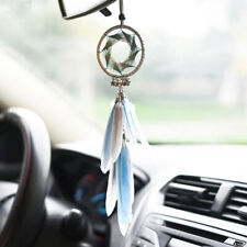Dream Catcher Car Rearview Mirror Pendant Feather Decor Auto Ornament Hang Charm