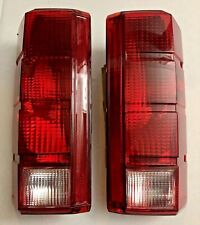 Tail Light Set For 1980-1986 Ford F-150 Clear Red Lens Pair New