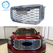 22936421 Fit For 2015-2020 Gmc Yukon Denali Style Front Upper Grille Chrome Abs