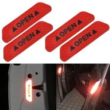Safety Red Reflective Tape Open Sign Warning Mark Car Door Sticker Accessories