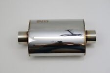 1320 Ultra Quiet Resonator Muffler Stainless Steel Universal 2.5 Inlet Out