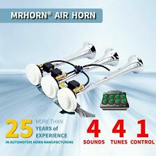 Mrhorn 3-trumpet 24v Loud Air Trumpet 8 Tune Musical Train Horn For Trucks Us