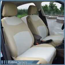 Pair Of Beige Fabric Car Seat Covers Compatible For Honda Video