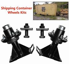 8x 6.5 Lug Superior Shipping Container Wheels Bolt-on Spindle Kitsuper Thick