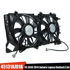 Dual Ac Engine Condenser Radiator Cooling Fan For 2010-14 Subaru Legacy Outback