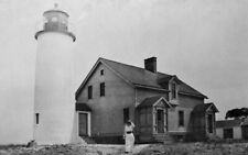 Charity Island Lighthouse Saginaw Bay Michigan Mi Reprint Postcard
