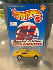Hot Wheels Corvette Central 1975 3 Yellow 75 Chevy Wrr Real Rubber Tires