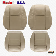 Driver-passenger Bottoms Tops Leather Cover Tan For 2005 -2009 Ford Mustang V6