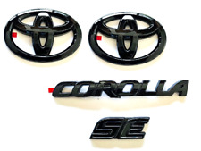 New Gloss Black Overlay Emblem Fit 2020-2024 Toyota Corolla Se Pt948-02201-02