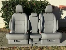 Toyota Sienna 2015-2020 Bucket Seats Complete Set Light Gray Leather Second Row