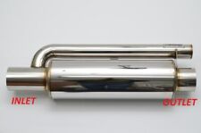 1320 Ultra Quiet Qw Resonator Muffler Stainless Steel Universal 2.25 Inlet Out