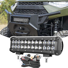 For Polaris Ranger Xp 10001000 Crew 12in Led Light Bar Combo 6500k Wiring Kit