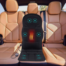 Electric Massage Seat Cushion Car Heated Back Massager Chair Cover Mat Hot Us