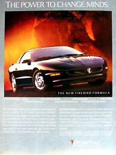 1994 Pontiac Firebird Formula Power To Change Minds Original Print Ad 8.5 X 11