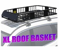Xl 500 Lb Rooftop Rack Luggage Cargo Carrier Basket W Extension Fit Car Van Suv