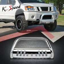 3 Stainless Seel Bull Bar Push Front Bumper Grille Guard For 04-15 Titan Armada