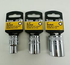 Titan Individual 12 Drive Shallow Sae Standard Socket Choose From 38 - 1-14