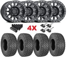17 Black Method Wheels At Tires Package Set Mr315 All Terrain