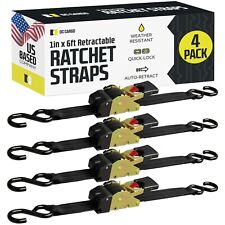 Retractable Ratchet Strap Heavy Duty Tie Down Auto Retractable Ratchet Straps