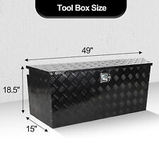 Aluminum 49x 15x 18.5 Underbody Truck Tool Box Trailer Pickup Storage Toolbox