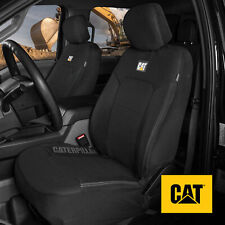Truck Seat Covers For Front Seats Set - Caterpillar Black Automotive Seat Covers