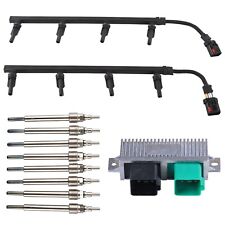 For 03 2003 Ford 6.0 6.0l Powerstroke Glow Plugs Harnesses Gpcm Controller Kit