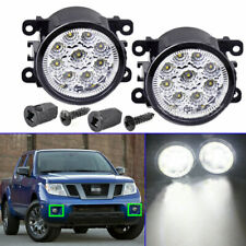 1pair For Nissan Frontier 2005-19 Led Front Bumper Fog Lights Lamp W Clear Lens