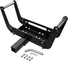 Foldable Winch Mounting Plate Bracket Cradle For 2 Hitch Receiver Truck 4wd